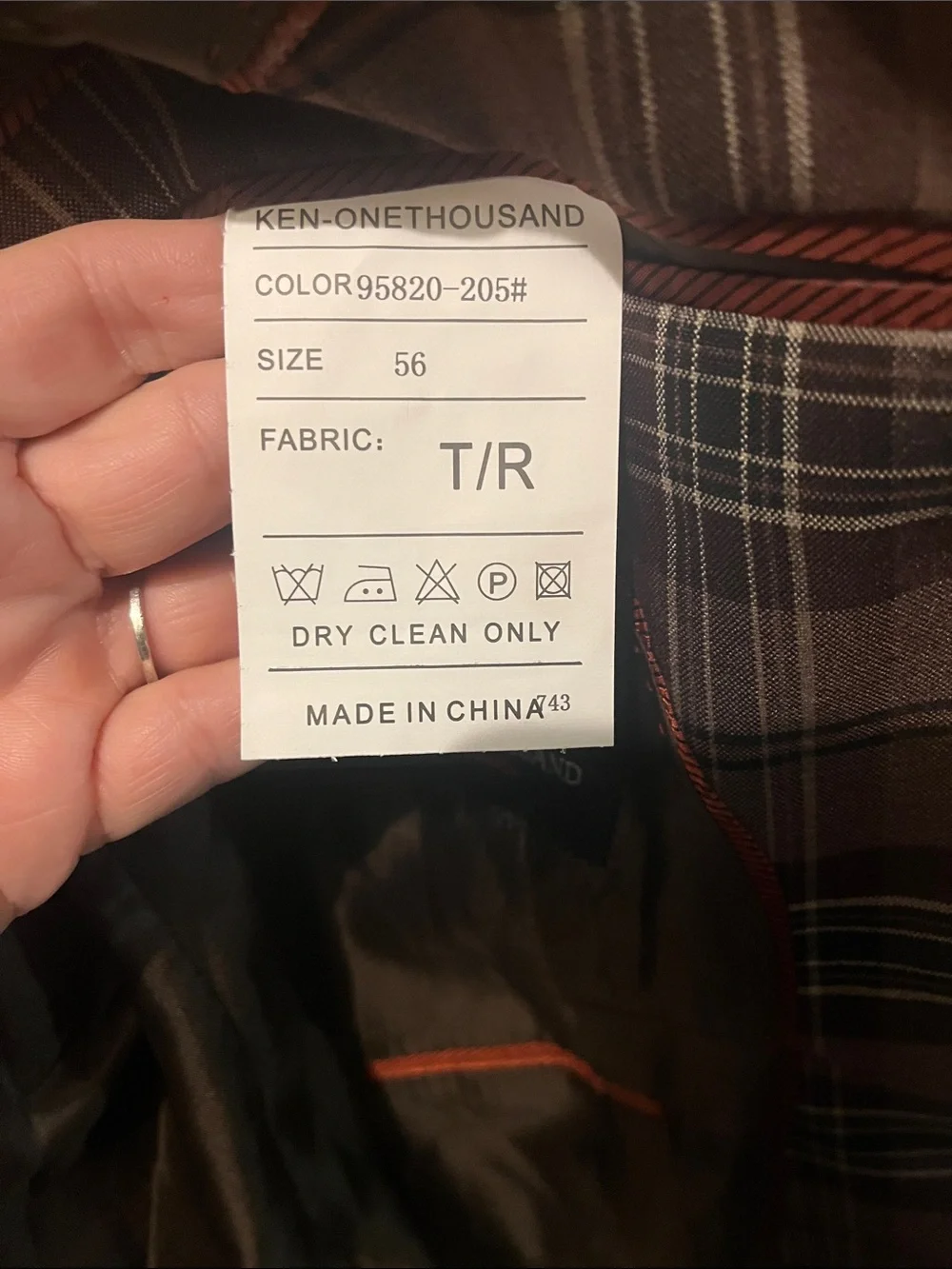 Kenar Plaid Sport Coat in Brown and Gray